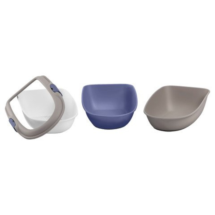 Туалет для котів Stefanplast Furba Maxi з сіткою та двома лотками, високий борт