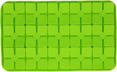 Килимок для собак з квітковим візерунком, 21 x 34 см, силікон, для повільного годування, миється в посудомийній машині, зелений