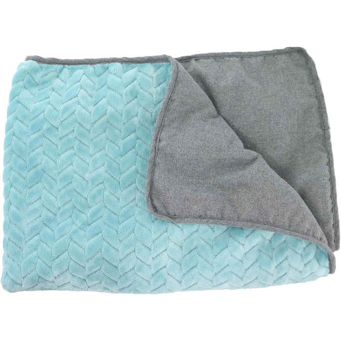 Крісло-лежанка для собак Ancol – м'яка підстилка для дому, 60 x 50 см (блакитно-зелений)