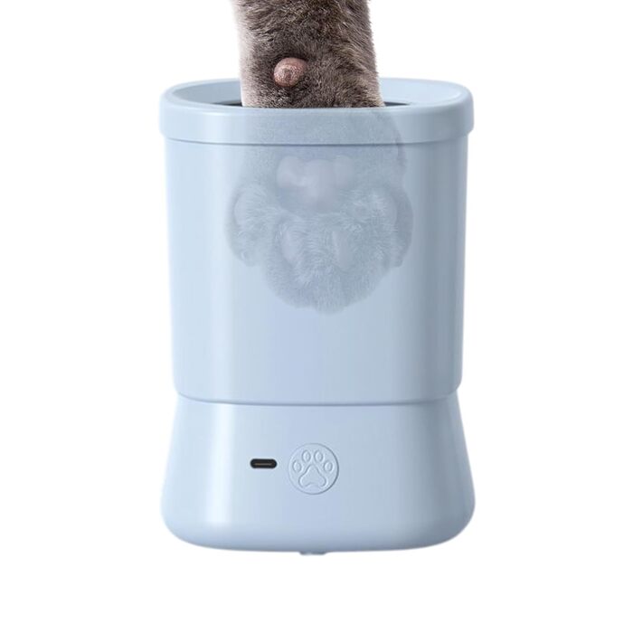 Очищувач лап для собак | Портативна щітка для лап - 2 швидкості, водонепроникний, ідеально для миття лап та прогулянок блакитний