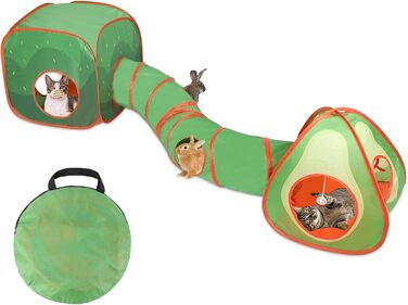 Тунель для котів RANYPET 3 в 1: інтерактивна іграшка, намет-тунель, з пакетом для зберігання. Підходить для котів, кошенят, кроликів та інших дрібних тварин.