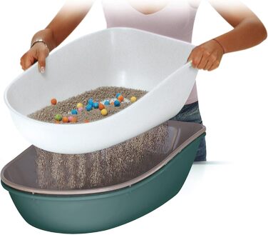 Лоток для котів Stefanplast Furba з ситом для очищення, 59x39x22 см