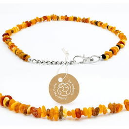 Нашийник для собак та котів Amberta Bernstein: бурштинова прикраса, 40-45 см