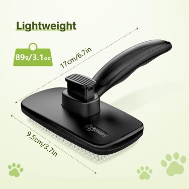 Пінцет для грумінгу собак та котів Pecute: самоочисна, видаляє підшерстя, масажна