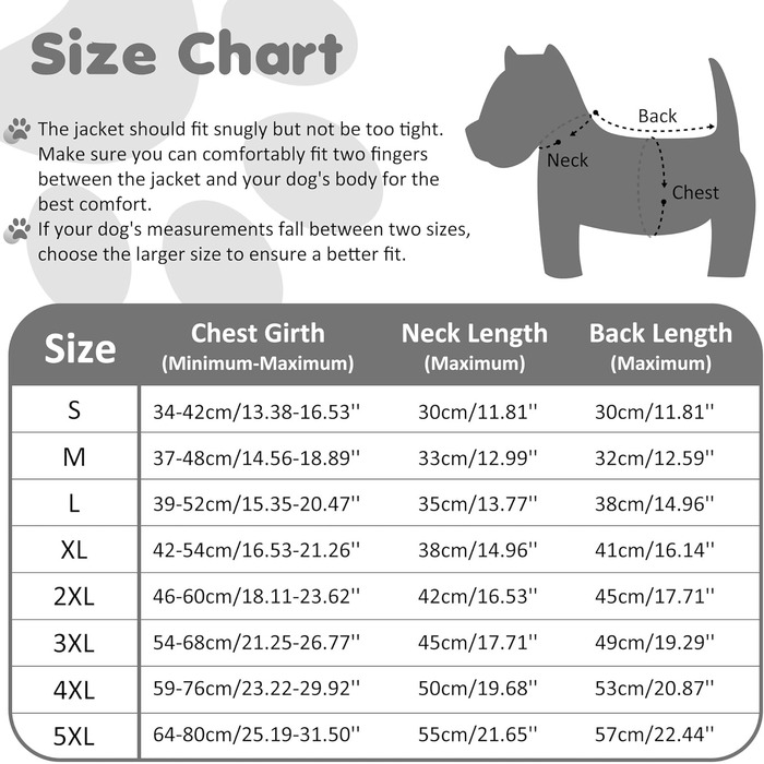 Зимовий одяг для собак: теплий водонепроникний одяг з коміром LED та світловідбиваючими смугами, 5XL, чорний