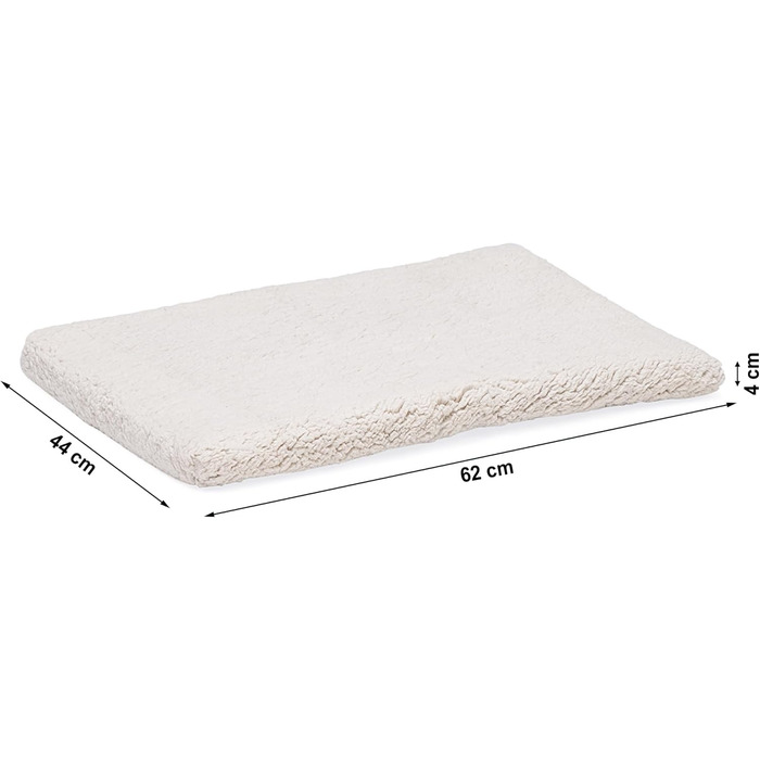 Крісло-гніздо для собак Beeztees Ito, ортопедичне, сірого кольору, 62x44x4 см