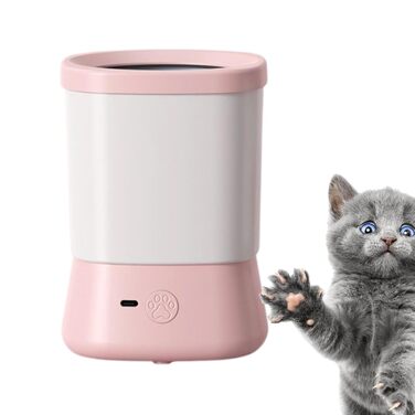 Очищувач лап для собак | Мийний стаканчик для лап - 2 швидкості, без розбризкування. Догляд за лапами для дому, подорожей, кемпінгу, походів, щоденних прогулянок та після нових рожевих прогулянок