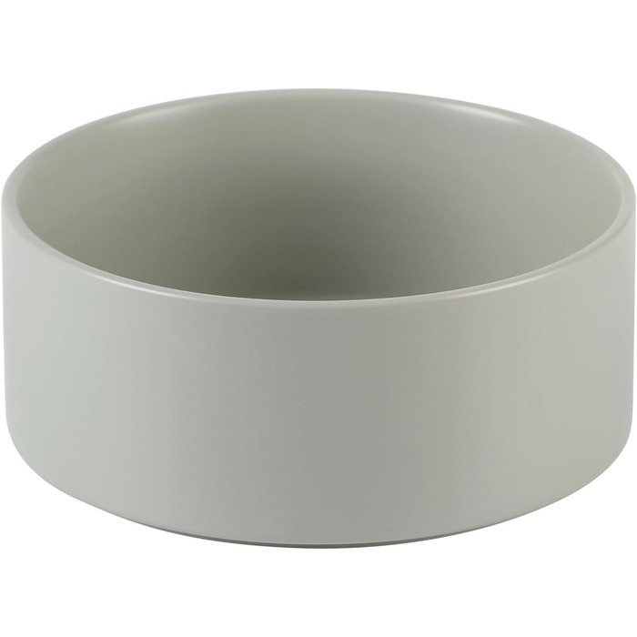 Керамічна годівниця для собак, 18,5 см, для середніх порід, неслизька, сіра (1,3 л)