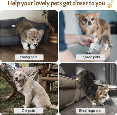 Сходинки для собак Trhillsbrad Breiter 3 ступені, 30 см, для маленьких собак, з антиковзким покриттям