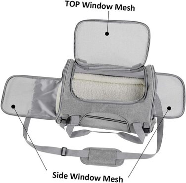 Трансформер для тварин ANDRESLAD: переноска для собак та котів з дихаючого оксфордського матеріалу