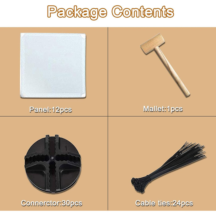 Клітка-загон для домашніх тварин Kathson з пластику, портативна огорожа для кроликів, дрібних тварин, DIY, металевий загон, клітка, для дому та саду, для маленьких кроликів, котів, морських свинок, їжаків, щурів (12 шт. [35,8 x 45,7 см) (12 шт. (34,8 x 34