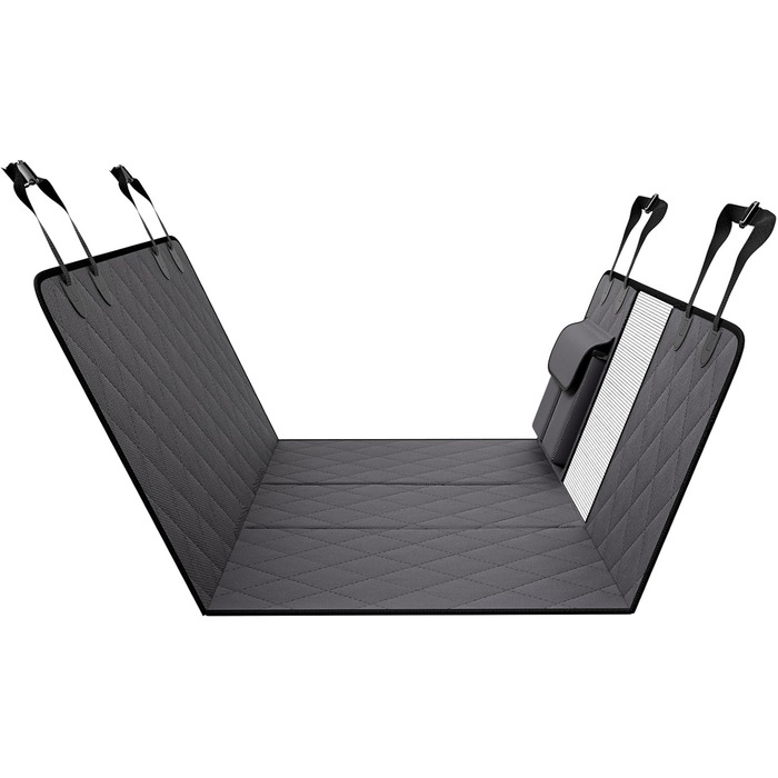 Захисний килимок для собак VEVOR на заднє сидіння авто, 137x61 см, до 180 кг, з сіткою та кишенею