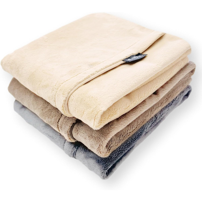 М'яка ковдра для собак та котів 100x80 см, коричнева, для дому та подорожей, миюча