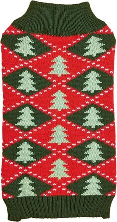 Світер для собак Jecikelon на Новий Рік, теплий зимовий светр для маленьких собак, одяг для цуценят, м'який, теплий, костюми для домашніх тварин, одяг для собак та котів з помпоном, розмір L, зелений в смужку