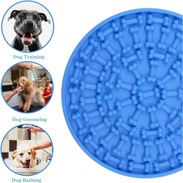 Лежанка-лежак для собак з силікону з присосками, антистрес, навчання, відволікання, без запаху