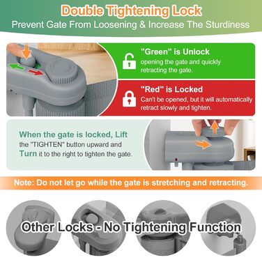 Розсувне захисне огородження для дітей та собак, 400 см, біле. Захист для сходів/коридору/інтер'єру/екстер'єру.