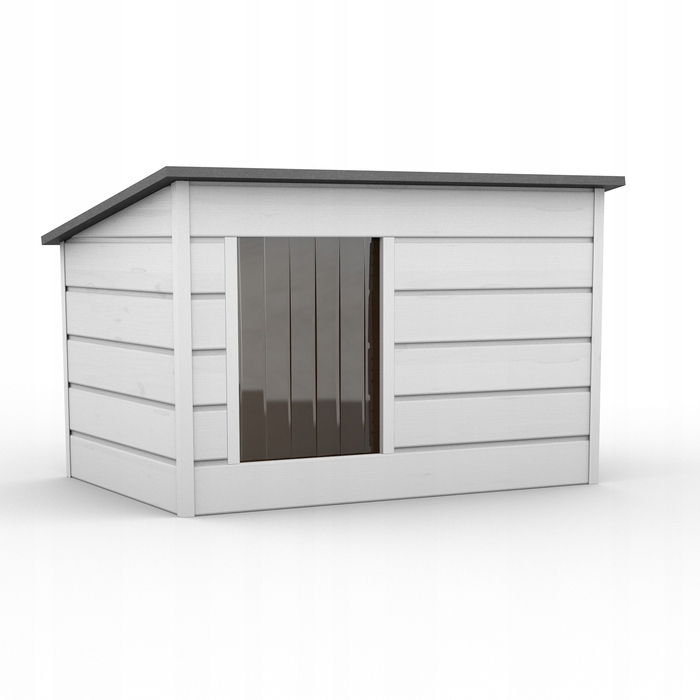 Будник для собак та котів LD1 утеплений + штора, серія TajgaWood