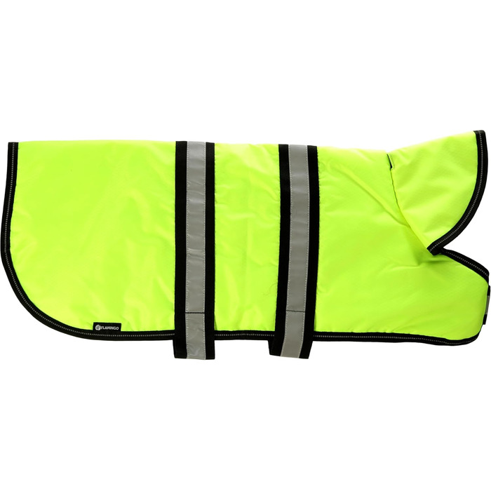 Зимний теплий накид для собак Flamingo Kimo Green – 30 см – водонепроникний, з капюшоном та флісовою підкладкою