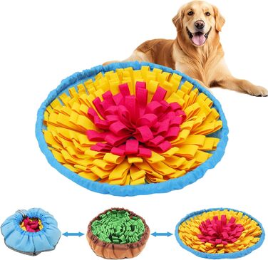 Schnüffelteppich для собак: інтелектуальна килимок-іграшка з антиковзаючою поверхнею. Антистрес, для малих та великих собак (зелений)