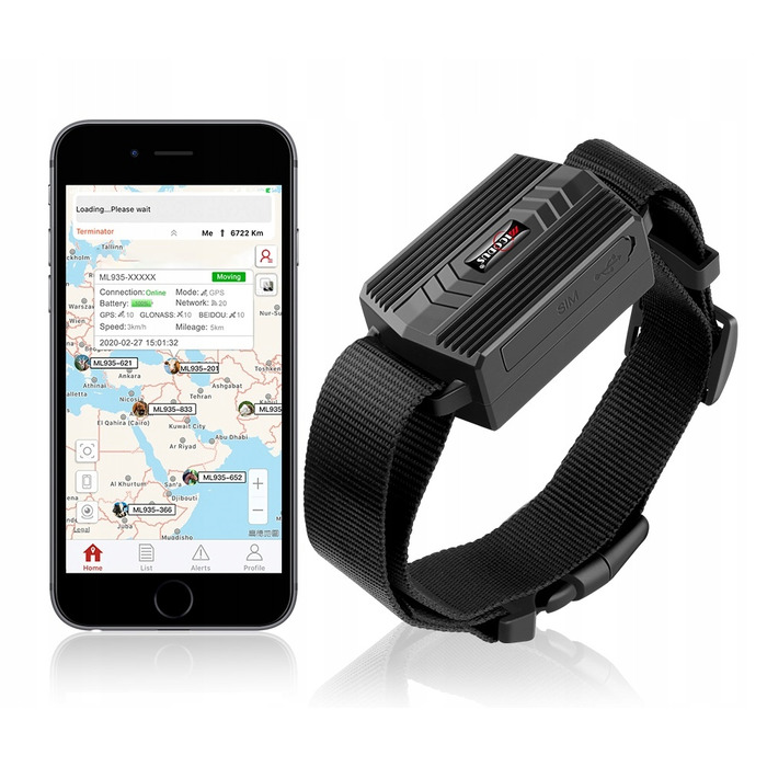 GPS-нашийник-трекер TK935 для тварин (собак і котів) з функцією SOS та мобільним додатком