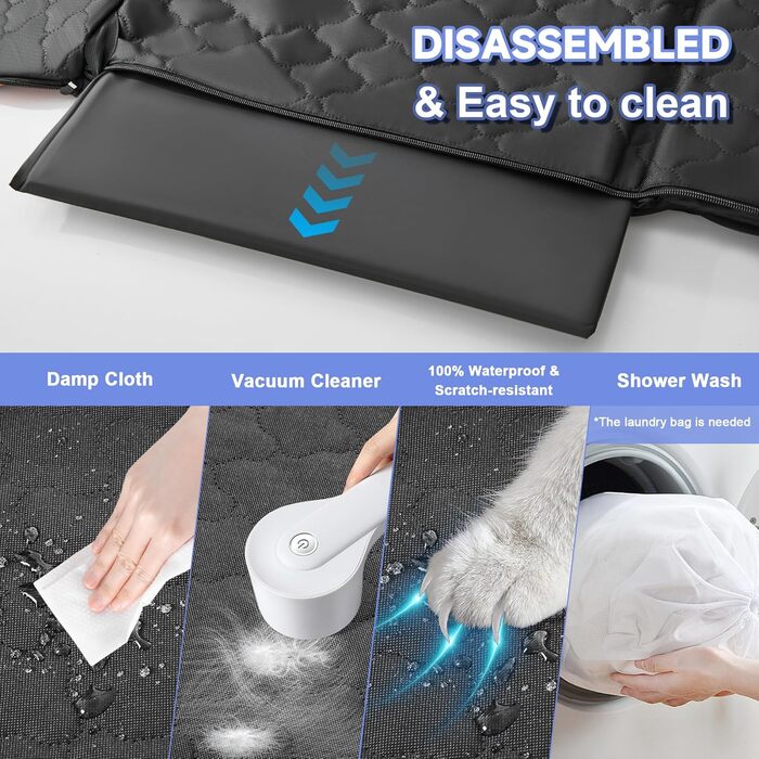 Накладка на сидіння автомобіля для собак, жорстка основа, до 180 кг, водовідштовхуючий захист з сіткою, підходить для позашляховиків та вантажівок, розмір L (147x75 см) (Чорний з помаранчевим, M(132 x 63 см))