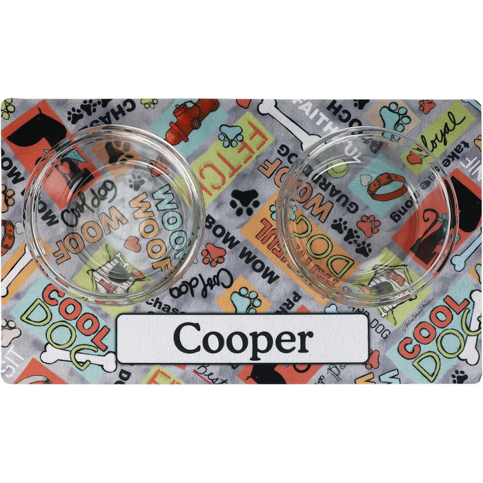 Підкладка під миску для собак та котів Drymate, сіра, 30,5 x 50,8 см (12' x 20')