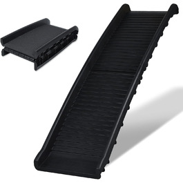 Східці для собак LILIIN - портативна рамка для собак з антиковзким покриттям, до 90 кг, 156x40 см, чорний