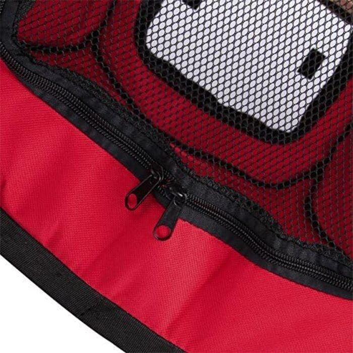 Клітка-загончик для кроликів та морських свинок BUNNY BUSINESS, розкладний, з тканини, рожевий (червоний)