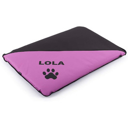 Водонепроникна лежанка для собак, миється, для великих, середніх та маленьких собак, внутрішнє та зовнішнє використання, міцна, розмір S (75 x 50 x 6 см, Malve)