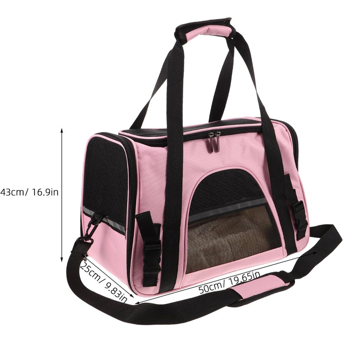 Транспортна сумка для котів LOLIPPYY: дихаюча сітка, складана, для подорожей в авто та на вулицю, м'яка, з надійним замком