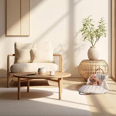 Автомобільний лежак для собак у багажник, 55x42x42 см, світло-хакі