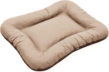 Клео - лежанка для собак середніх розмірів, 90x70 см, бежева, знімний чохол, водонепроникна, для собак великих порід