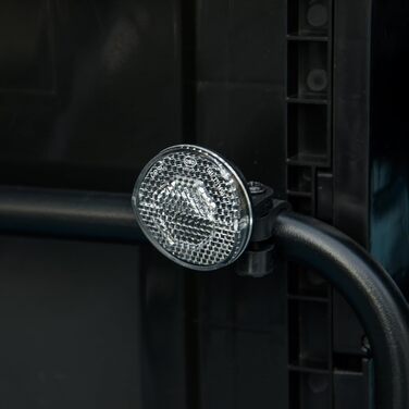 Причіп для велосипеда HOMCOM 65 л, чорний, вантажопідйомність 40 кг