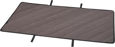 Ліжко для собак KingCamp підвищене, вуличне, чорне 57x57x23 см (L 132x68x29 см) - дихаюча сітка та фліс