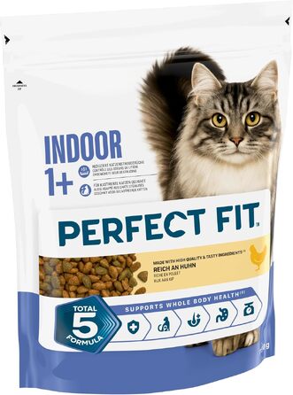 Сухий корм для дорослих котів Perfect Fit Indoor 1+ з куркою, 7 кг