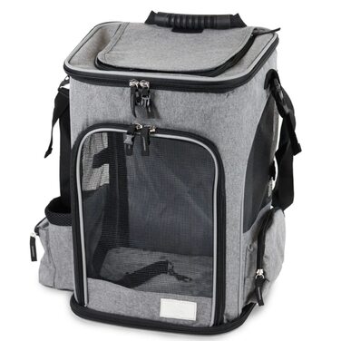 Рюкзак для собак PETSWORLD, складаний | Для тварин до 8,5 кг | Дихаючий, з сіткою | Ергономічна підкладка | Кишені та аксесуари