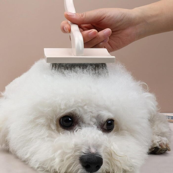 Щітка для грумінгу тварин: котів, собак, хутро, дерев'яна ручка, для дому, подорожей