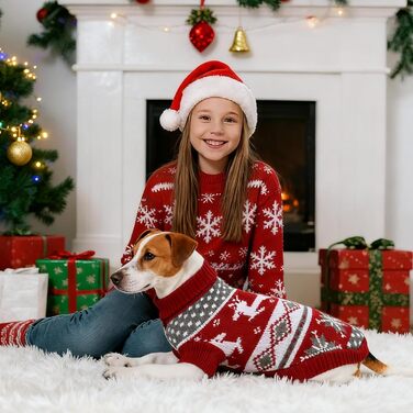 Пуловери для собак та котів на Новий рік, костюми для маленьких собак, 2 шт.