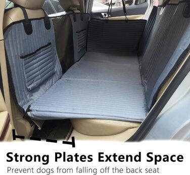 Подовжувач для заднього сидіння автомобіля для собак YMT-18, чохол на сидіння, наповнювач для заднього сидіння, не надувний, килимок для кемпінгу в автомобілі, ліжко, гамак для собак у вантажівці, SUV (Сірий)