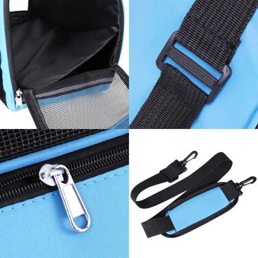 Транспортна сумка для котів та собак, складана, з регульованим плечовим ременем, для подорожей в автомобілі