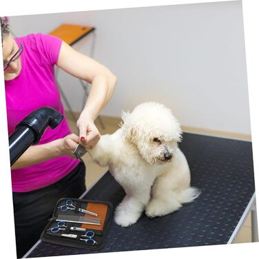 Професійні ножиці для грумінгу собак MILISTEN: набір з вигнутими та прямими ножицями з цинкової сплави, ергономічні