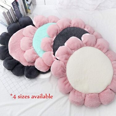 Килимок для тварин Oncpcare, круглий, з квітковим малюнком, м'який, теплий, плюшевий, для собак та котів середніх та малих порід, рожевий, L (100 см)