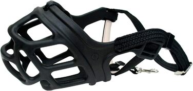 Нашийник-маска для собак великих порід Zeus Alpha TPR, L, чорний, Comfort Fit