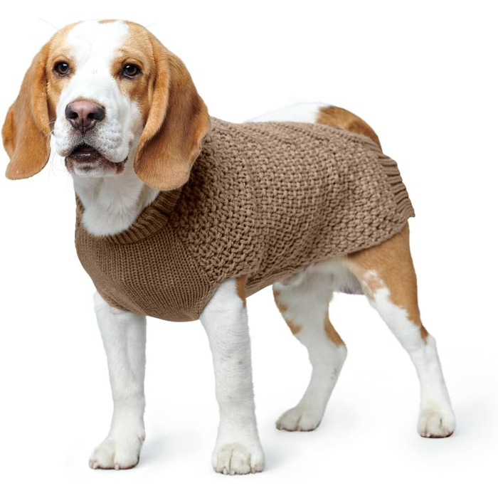 Теплий пуловер для собак HUNTER Malmö, бежевий, в'язаний, розмір 35
