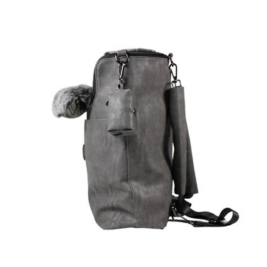 Рюкзак для собак Myxa: переноска для маленьких собак, дихаючий дах, багатофункціональний (антрацит)