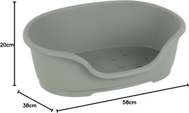 Крізь для собак Flamingo Tuck – Овальне, зелене | Розмір M (70 × 47 × 22 см) | Практичне, стильне та легко миється!