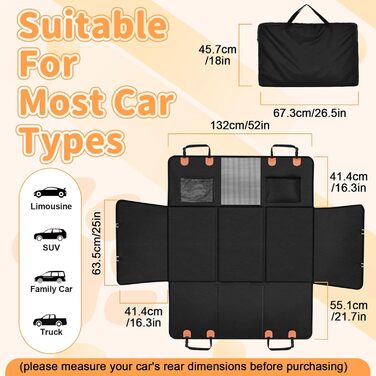 Захист для автосидіння собаки, чорний - CISSIYOG