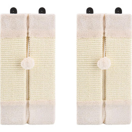 Котячий куточок для дряпання 2 шт. з м'ячиком, захист від дряпання стін та меблів, якісний сизаль