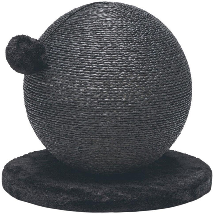 Karlie Kratzball Bolly - іграшка-дряпалка для котів, 30,5 x 30,5 x 28 см, чорний колір