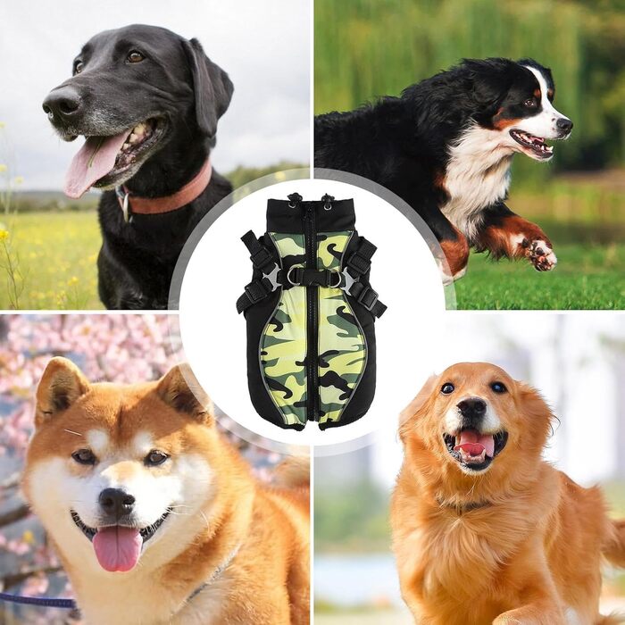 Водонепроникний теплий зимовий одяг для собак - тепла куртка для цуценят та собак різних розмірів, ідеально підходить для прогулянок, навчання та активного відпочинку на вулиці